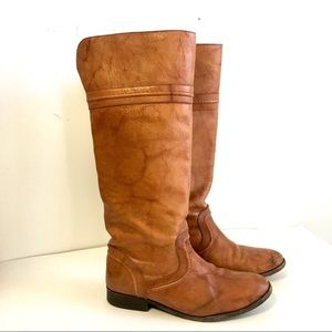frye melissa burnished leather tall boot